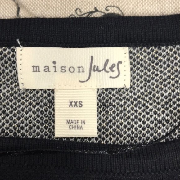 Maison Jules Love-Motif Tunic Sweater - Picture 3 of 5